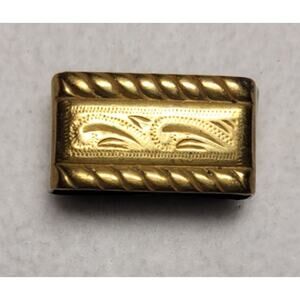 Vtg 50s Miller Ride Em Cowboy Denver Neckerchief Hankerchief Slide Western Brass